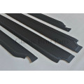 MERCEDES W108 DOOR SILL PLATE COVER SET BLACK MERCEDES W108 DOOR SILL PLATE COVER SET BLACK