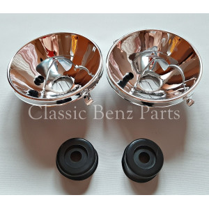 Mercedes W114 Coupe Headlight Reflector Pair