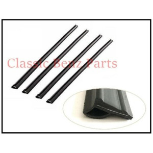 MERCEDES W114 W115 DOOR WINDOW GLASS SCRAPER BRUSHES   MERCEDES W114 W115 DOOR WINDOW GLASS SCRAPER BRUSHES