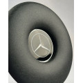 MERCEDES W114 W115 STEERING WHEEL CENTER HUB CAP BLACK   MERCEDES W114 W115 STEERING WHEEL CENTER HUB CAP BLACK