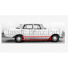 MERCEDES W111 ROCKER PANEL CHROMES MERCEDES W111 ROCKER PANEL CHROMES