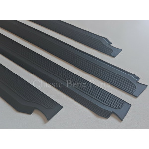 MERCEDES W114 W115 DOOR SILL PLATE RUBBER COVERS BLACK MERCEDES W114 W115 DOOR SILL PLATE RUBBER COVERS BLACK