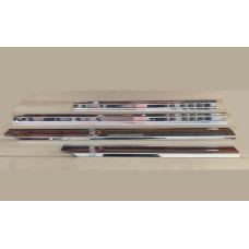 MERCEDES W114 W115 DOOR SILL CHROME PLATES STRIPED MERCEDES W114 W115 DOOR SILL CHROME PLATES STRIPED