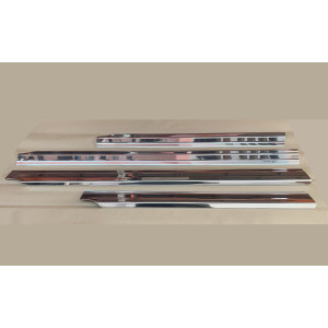 MERCEDES W114 W115 DOOR SILL CHROME PLATES STRIPED