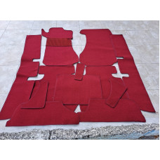 MERCEDES W114 W115 FLOOR CARPET SET RED MERCEDES W114 W115 FLOOR CARPET SET RED