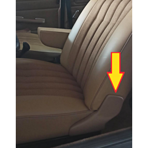 MERCEDES W114 W115 SEAT HINGE COVERS