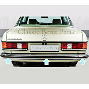 MERCEDES W123 REAR BUMPER RUBBER