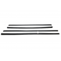 MERCEDES W124 DOOR WINDOW OUTER SCRAPER RUBBER SEALS