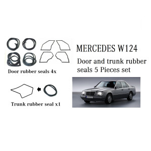 MERCEDES W124 DOOR & TRUNK RUBBER SEALS 