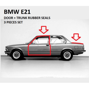 BMW E21 Door and Trunk Rubber Seals 
