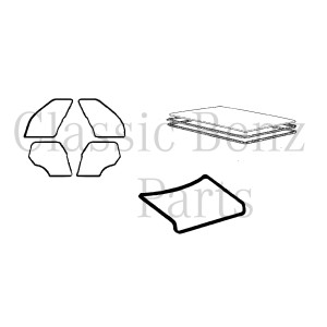 BMW E30 Door Trunk Sunroof Seals BMW E30 Door Trunk Sunroof Seals