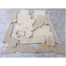 Mercedes W123 Coupe Carpet set Cream colour