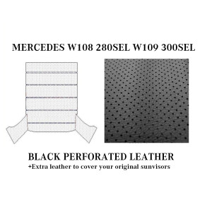 280SEL 300SEL ROOF SKY CEILING HEADLINER BLACK