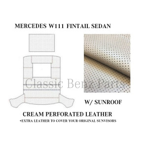 MERCEDES W111 CREAM ROOF CEILING SKY HEADLINER +SUNROOF MERCEDES W111 CREAM ROOF CEILING SKY HEADLINER +SUNROOF
