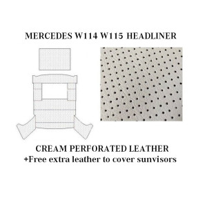 MERCEDES W114 W115 ROOF SKY CEILING HEADLINER +SUNROOF CREAM MERCEDES W114 W115 ROOF SKY CEILING HEADLINER +SUNROOF CREAM