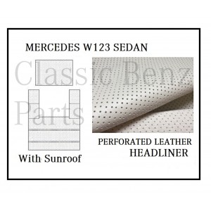 MERCEDES W123 ROOF SKY CEILING HEADLINER +SUNROOF CREAM