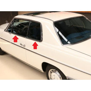 MERCEDES W114 COUPE DOOR & WINDOW GLASS SCRAPER RUBBER SEALS 